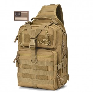 Gowara Gear Tactical Sling Bag Pack Military Backpack Range Bags Tan